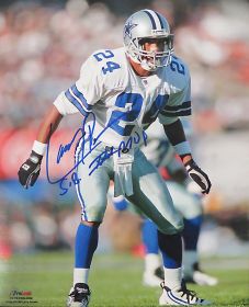 Larry Brown Signed Dallas Cowboys Action 8x10 Photo w/SB XXX MVP