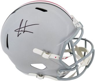 Cris Carter Signed Ohio State Buckeyes Riddell Full Size Speed Replica Helmet