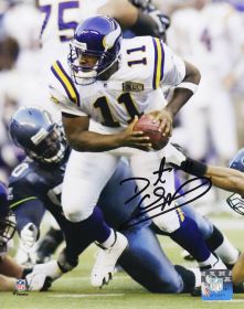 Daunte Culpepper Signed Minnesota Vikings Action 8x10 Photo