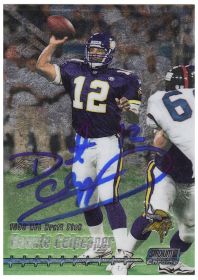Daunte Culpepper Signed Minnesota Vikings 1999 Stadium Club Chrome Rookie Football Trading Card #119