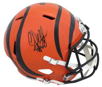 Corey Dillon Signed Cincinnati Bengals Riddell Full Size Speed Replica Helmet