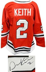 Duncan Keith Signed Red Custom Hockey Jersey