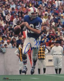 Joe Ferguson Signed Buffalo Bills Roll Out Action 8x10 Photo