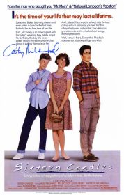 Anthony Michael Hall Signed Sixteen Candles 11x17 Movie Poster