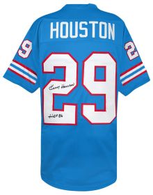 Ken Houston Signed Powder Blue Throwback Custom Football Jersey w/HOF'86