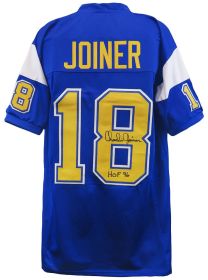 Charlie Joiner Signed Dark Navy Blue T/B Custom Football Jersey w/HOF'96