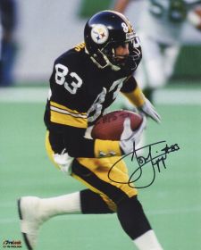 Louis Lipps Signed Pittsburgh Steelers Action 8x10 Photo