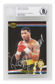 Ray Mercer Signed 1991 Ringlords Boxing Trading Card #13 - (Beckett Encapsulated)