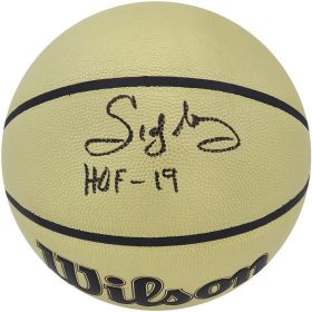 Sidney Moncrief Signed Wilson Gold NBA Basketball w/HOF’19