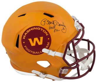 Mark Moseley Signed Washington Football Team FLASH Riddell Full Size Speed Replica Helmet w/MVP'82