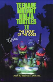 Kevin Nash Signed Teenage Mutant Ninja Turtles II: The Secret of the Ooze 11x17 Movie Poster