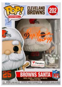 Ozzie Newsome Signed Cleveland Browns 'Santa' Funko Pop Doll #202 w/HOF'99