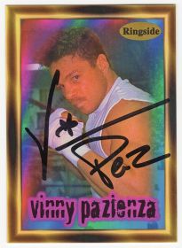 Vinny 'Paz' Pazienza Signed 1996 Ringside Boxing Trading Card #24