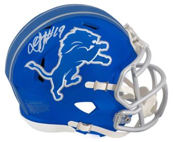 Donovan Peoples-Jones Signed Detroit Lions FLASH Riddell Speed Mini Helmet