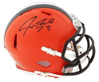 Joe Thomas Signed Cleveland Browns Riddell Speed Mini Helmet
