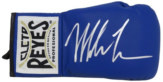 Mike Tyson Signed Cleto Reyes Blue Boxing Glove