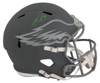 Michael Vick Signed Philadelphia Eagles SLATE Riddell Full Size Speed Replica Helmet