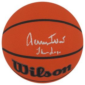 Jerry West Signed Wilson Indoor/Outdoor NBA Basketball w/The Logo