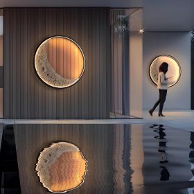 lam3D Moon Indoor & Outdoor Wall Lamp, Moon Lamp, Wall Decorations, Waterproof outdoor wall lights