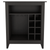 DEPOT E-SHOP Mojito Bar Cabinet, One Open Drawer, One Open Shelf, Black