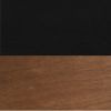 Bridgevine Home Graceland 47" Coffee Table, No Assembly Required, Black with Bourbon Finish