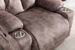 Power Lift Recliner Chair For Elderly, 3 Positions Reclining Chairs With 2 Cup Holders, Electric Sofa Recliner for Livingroom, Comfy Theater Recliner