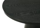 Jasper Ebony Black 29" Round Coffee Table
