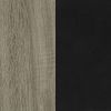 Sonoma Grey and Black Rectangular Coffee Table