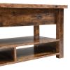 [VIDEO provided] ON-TREND Lift Top Coffee Table, Multi-Functional Coffee Table with Open Shelves, Modern Lift Tabletop Dining Table for Living Room, H