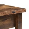 [VIDEO provided] ON-TREND Lift Top Coffee Table, Multi-Functional Coffee Table with Open Shelves, Modern Lift Tabletop Dining Table for Living Room, H