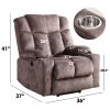 Power Lift Recliner Chair For Elderly, 3 Positions Reclining Chairs With 2 Cup Holders, Electric Sofa Recliner for Livingroom, Comfy Theater Recliner