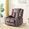 Power Lift Recliner Chair For Elderly, 3 Positions Reclining Chairs With 2 Cup Holders, Electric Sofa Recliner for Livingroom, Comfy Theater Recliner