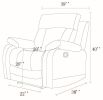 Global United Reclining Transitional Microfiber Fabric Chair