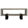 Grey Driftwood 1-shelf Coffee Table